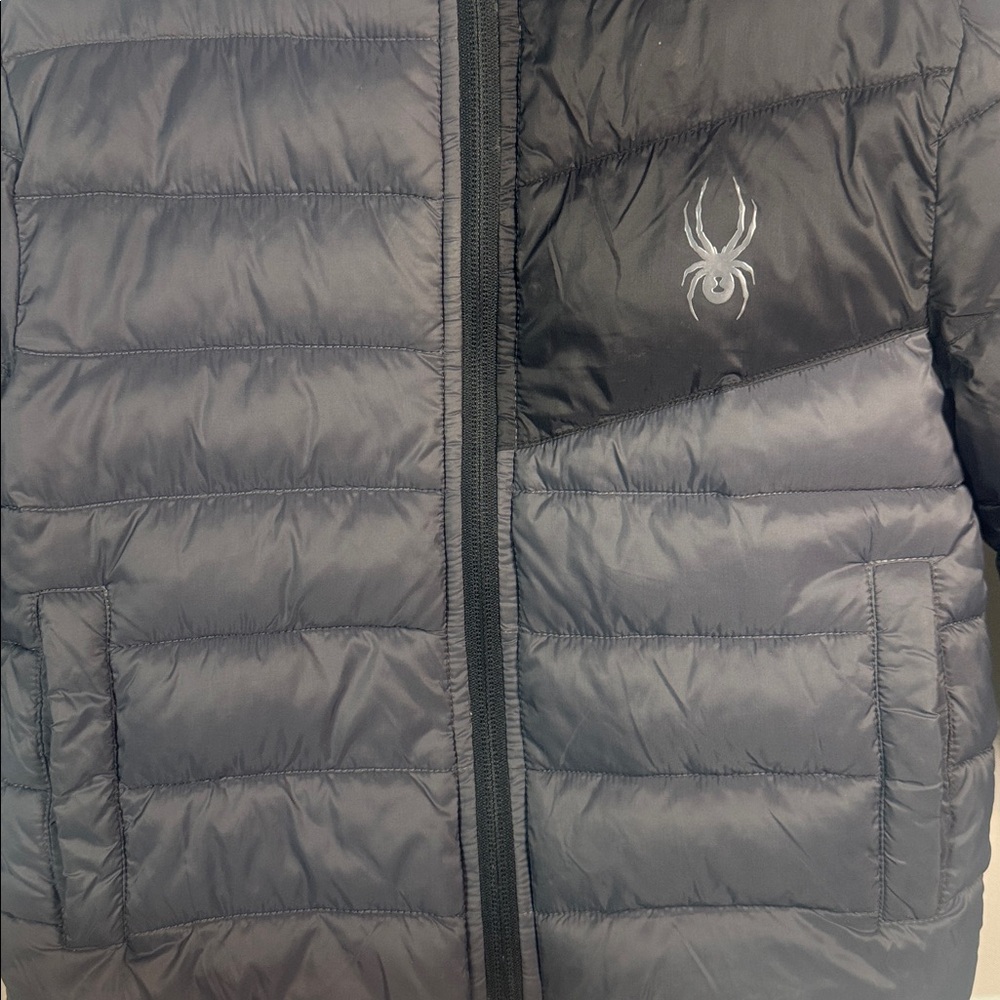 Spyder Kids Puffer Jacket with Hood – Size 4 - Picture 10 of 11